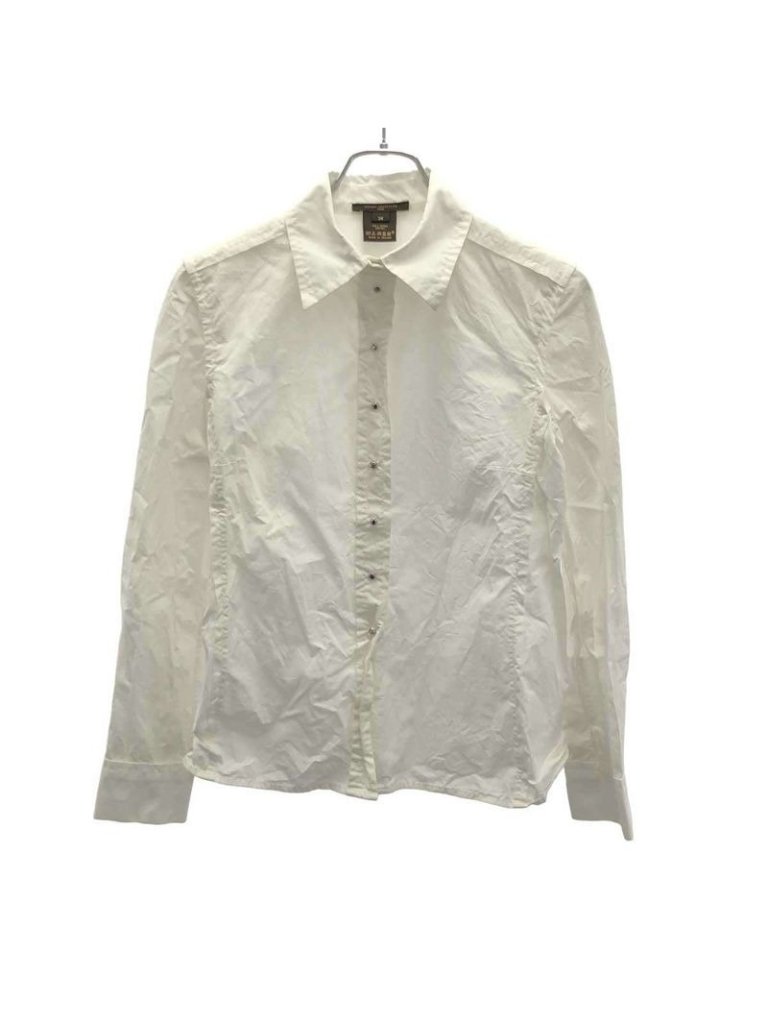Louis Vuitton Snap Button Long Sleeve Shirt White 38